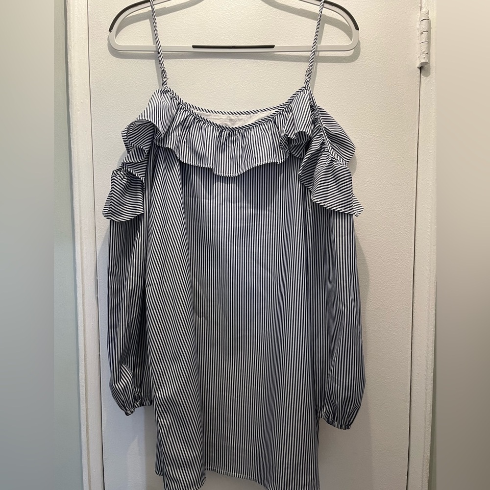Urban Outfitters Cooperative Off the Shoulder Long Sleeve Dress